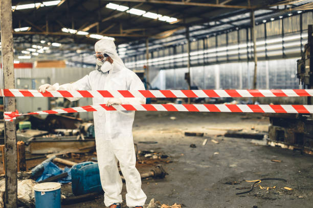 Professional Biohazard technician working in Huntsville, TN